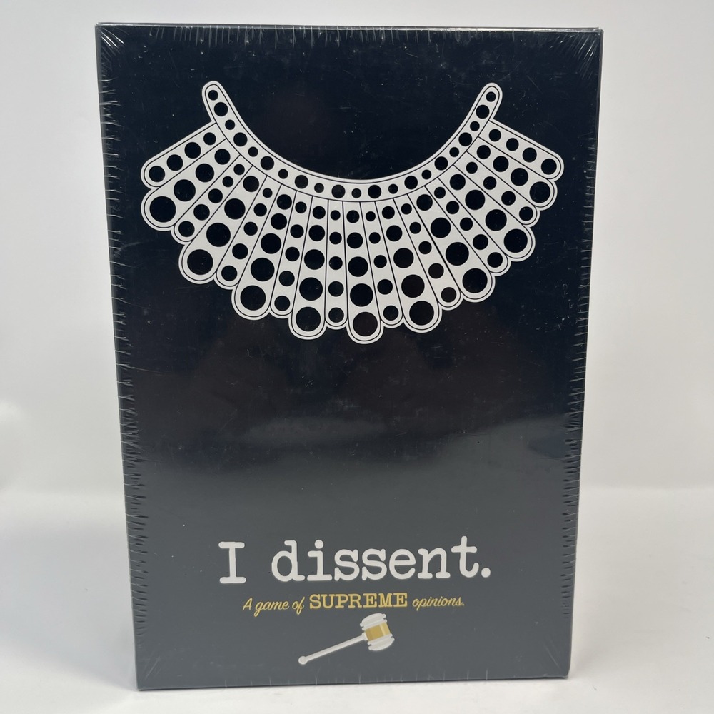 I Dissent Ruth Bader Ginsberg A Game Of Supreme Opinions RBG Trivia Game NEW